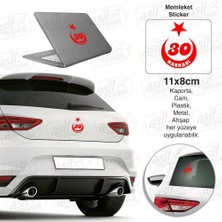 Asilmeydan Hakkari Plaka 30 Ay Yıldız Kırmızı Sticker, Araba, Araç, Etiket, Aksesuar, Tuning, Modifiye, Arma
