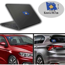 Kosova Arma, Araba, Cam, Laptop Etiket 10x7 cm Araç Aksesuar -Oto Sticker