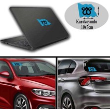 Asilmeydan Karakoyunlu Arma, Araba, Cam, Laptop Etiket Oto Sticker -Araç Aksesuar 10X7 cm