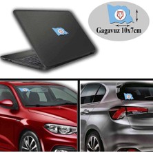 Asilmeydan Gagavuz Arma, Araba, Cam, Laptop Etiket Oto Sticker -Araç Aksesuar 10x7 cm