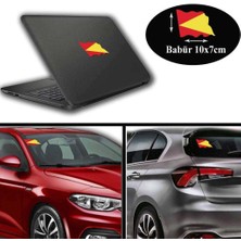 Asilmeydan Babür Arma, Araba, Cam, Laptop Etiket Oto Sticker -Araç Aksesuar 10X7 cm