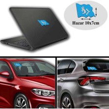 Asilmeydan Hazar Arma, Araba, Cam, Laptop Etiket Oto Sticker -Araç Aksesuar 10X7 cm