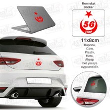 Asilmeydan Siirt Plaka 56 Ay Yıldız Kırmızı Sticker, Araba, Araç, Etiket, Aksesuar, Tuning, Modifiye, Arma