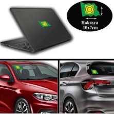 Asilmeydan Hakasya Arma, Araba, Cam, Laptop Etiket Oto Sticker -Araç Aksesuar 10X7 cm