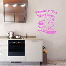 Asilmeydan Kişiye Özel, Isminiz Yazılı Mutfak Dekoratif Duvar Sticker, Çıkartma, Etiket Pembe