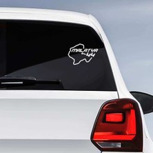 Asilmeydan Malatya Ili 44 Plaka Kodu Memleket Yarış Pisti Sticker - Oto Araba Etiket, Aksesuar, Modifiye Pembe