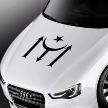 Kayı Boyu IYI Büyük Ay Yıldız Türkiye Sticker, Oto Etiket, Aksesuar, Tuning, Modifiye, Arma