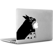 Asilmeydan Elma Yiyen Totoro Macbook, Bilgisayar, Laptop, ipad Apple, Sticker, Çıkartma, Etiket