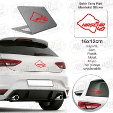 Asilmeydan Kırşehir Ili 40 Plaka Kodu Memleket Kırmızı Yarış Pisti Sticker - Oto Araba Etiket, Aksesuar