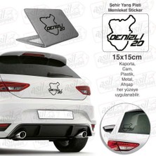 Asilmeydan Denizli Ili 20 Plaka Kodu Memleket Yarış Pisti Siyah Sticker - Oto Araba Etiket, Aksesuar, Tuning