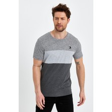 Adams Bisiklet Yaka Kısa Kollu Desenli Penye Erkek Tshirt