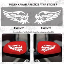Asilmeydan Melek Kanatları Dikiz Ayna Beyaz Sticker, Araba, Oto, Etiket, Tuning, Aksesuar, Modifiye, Arma,