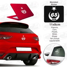 Asilmeydan Van Plaka 65 Ay Yıldız Beyaz Sticker, Araba, Araç, Etiket, Aksesuar, Tuning, Modifiye, Arma