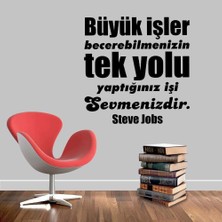 Asilmeydan Steve Jobs - Motto -Iş Yeri, Ev Dekor Duvar Sticker, Etiket, Duvar Yazıları, Sözler -Kişisel Gelişim