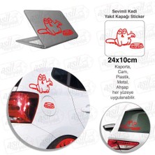 Asilmeydan Kedi Benzin Yakıt Depo Kırmızı Kapak Sticker, Araba, Oto, Etiket, Tuning, Aksesuar, Modifiye, Arma,