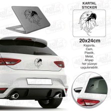 Asilmeydan Kartal Siluet Siyah Sticker - Oto, Araba, Etiket, Aksesuar, Tuning, Modifiye, Arma