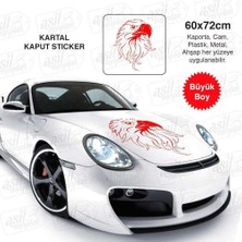 Asilmeydan Kartal Kırmızı Kaput Sticker - Oto, Araba, Etiket, Aksesuar, Tuning, Modifiye, Arma