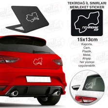 Asilmeydan Tekirdağ Ili 59 Plaka Kodu Memleket Beyaz Yarış Pisti Sticker - Oto Araba Etiket, Aksesuar, Tuning