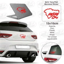 Asilmeydan Ili 04 Plaka Kodu Memleket Kırmızı Yarış Pisti Sticker - Oto Araba Etiket, Aksesuar, Tuning