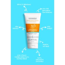 Doragold 50 Spf Leke Karşıtı, Nem Desteği Çok Yönlü Güneş Kremi Tüm Cilt Tipleri 50 ml 2'li Set