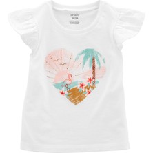 Carter's Küçük Kız Çocuk Kısa Kollu Tshirt