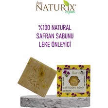 Naturix Natural Safran Çiçeği Sabun Leke Önleyici Onarıcı 100 Doğal Nem Ve Bakım Sabunu Saffron Soap 125 Gr