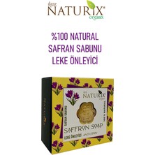 Naturix Natural Safran Çiçeği Sabun Leke Önleyici Onarıcı 100 Doğal Nem Ve Bakım Sabunu Saffron Soap 125 Gr