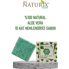 Naturix Natural Aloe Vera Sabun Kuru Ciltler Için Nemlendirici Akne Kurutucu 100 Doğal Aloe Vera Soap 125gr