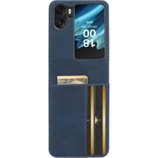 Xshop Oppo Cilt Touch Telefon Kılıfı N2 Flip 5g Bırakabilen Tasarım Deri Kaplamalı Pc Kapağı Cüzdan (Yurt Dışından)