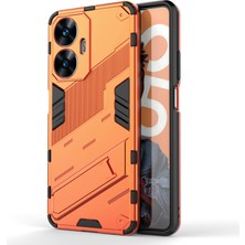 Xshop Realme C55 Kickstand Telefon Kılıfı Anti-Çizelge Pc + Tpu Koruyucu Kapak (Yurt Dışından)