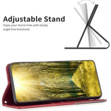 Xshop Realme C55 Pu Deri Kart Tutucu Telefon Kabuğu Desresi Desen Cep Telefonu Stand Kılıfı (Yurt Dışından)