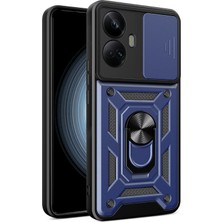 Xshop Realme 10 Pro Plus 5g Kickstand Telefon Tutucusu Sürgülü Kamera Kapağı Pc + Tpu Telefon Kılıfı (Yurt Dışından)