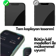 Jolita iPhone 13 Uyumlu Anti Statik Tam Kaplayan Temperli Ekran Koruyucu Kırılmaz Cam Toza Dayanıklı