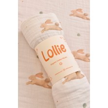 Lollie Organik Müslin Bebek & Çocuk Örtü 100 x 100 cm - Pompoms