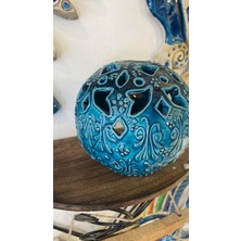 Rahan Mumluk Turkuaz Seramik El Işi Hand Made Mumluk