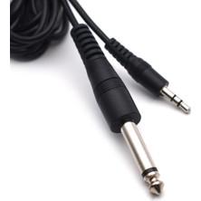 Powermaster PM-15917 6.3 mm Gitar To 3.5 mm Stereo 140 cm Kablo (Ara Kablo)