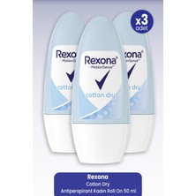 Rexona Cotton Dry Antiperspirant Kadın Roll On 50 ml x 3 Adet
