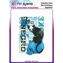 F17 Ajans Ütü ile Yapışan Tekstil Dtf Transfer Baskı