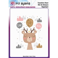 Ütü ile Yapışan Tekstil Dtf Transfer Baskı