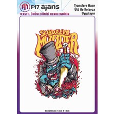 F17 Ajans Ütü ile Yapışan Tekstil Dtf Transfer Baskı