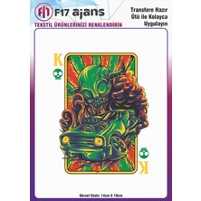 F17 Ajans Ütü ile Yapışan Tekstil Dtf Transfer Baskı