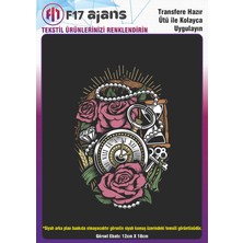 F17 Ajans Ütü ile Yapışan Tekstil Dtf Transfer Baskı