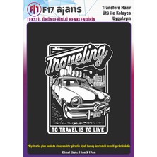 F17 Ajans Ütü ile Yapışan Tekstil Dtf Transfer Baskı