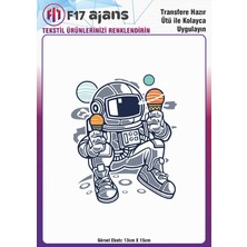 F17 Ajans Ütü ile Yapışan Tekstil Dtf Transfer Baskı