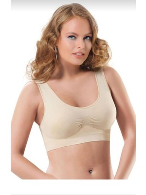 Nbb 2411 Bayan Seamless Dikişsiz Pedli Toparlayıcı Büstiyer Tekli