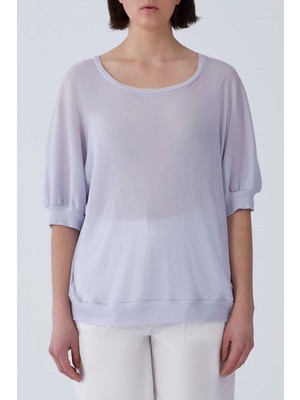 ROMAN Yarasa Kol Bluz Gri Y2113143_004