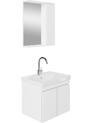 Karen Banyo Koza Banyo Dolabı Seti 80 cm ,beyaz