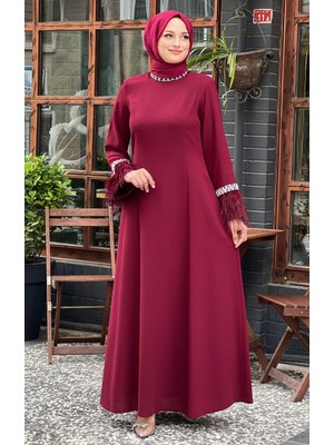 Şükran Elbise 36171 Bordo