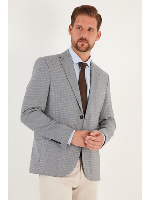 Buratti 6 Drop Çift Yırtmaçlı Klasik Blazer Comfort Fit Ceket Erkek Ceket 216MARTİNELLİ