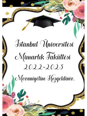 Hayaller Dükkanı Lise Veya Üniversite Mezuniyet Afiş,karşılama Panosu Branda 2